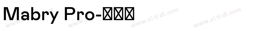 Mabry Pro字体转换